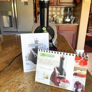 Yonanas Deluxe Vegan Non-Dairy Frozen Fruit Soft Serve Dessert Maker